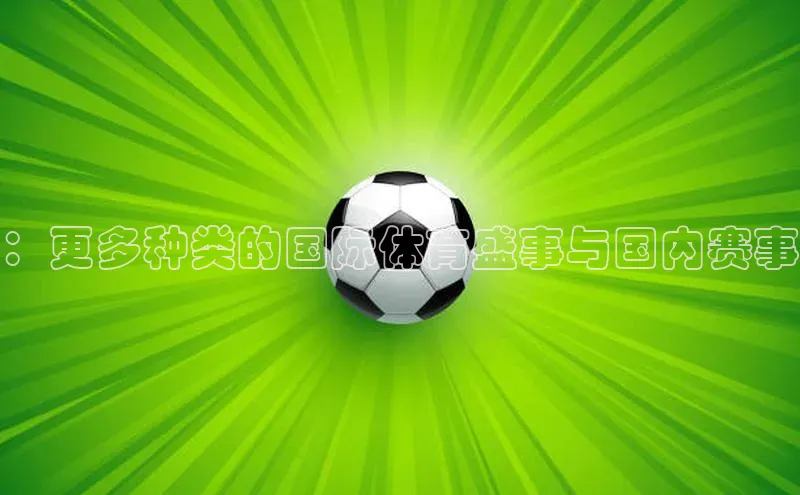：更多种类的国际体育盛事与国内赛事